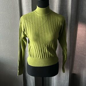 Green Nasty Gal Turtleneck Sweater
